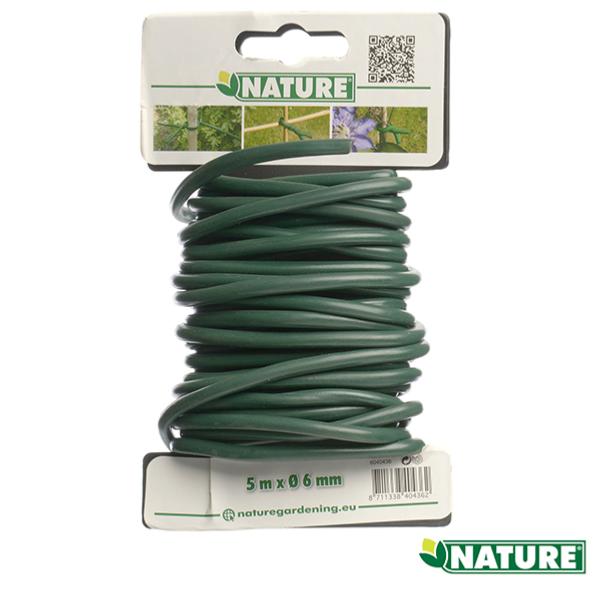 Lien (attache tuteur) en Métal Gaine en Mousse de Tuteurage - diamètre 6 mm par 5 m Nature