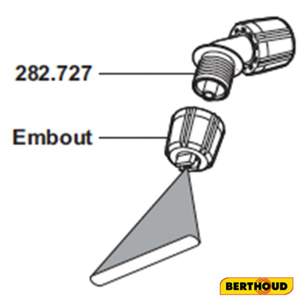 Embout Buse Pinceau Verte Berthoud (SANS LE  SUPPORT 282.727)