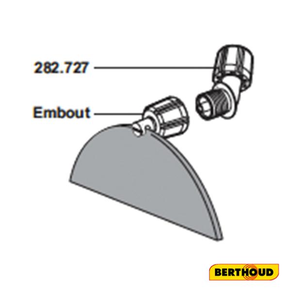Embout Buse Miroir Inox Berthoud (SANS LE  SUPPORT 282.727)