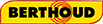 logo berthoud écriture noire sur fond jaune