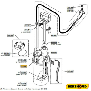 pulverisateur berthoud raccord tournant