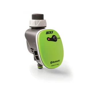 programmateur d'arrosage bluetooth vert et gris