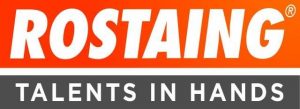 logo Rostaing avec Slogan Talents in hands