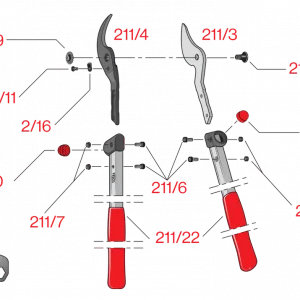 Pièces détachées pour sécateur élagueur FELCO 211-40