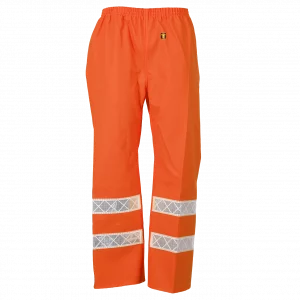 pantalon de travail Guy COTTEN orange fluo avec 2 bandes réfléchissantes