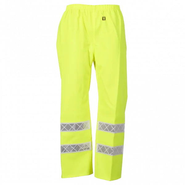 Pantalon de travail Guy COTTEN jaune fluo avec 2 bandes réfléchissantes