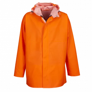 veste guy cotten orange gamvik avec capuche