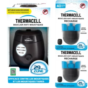 diffuseur anti-moustiques extérieur avec ses 2 recharges Thermacell