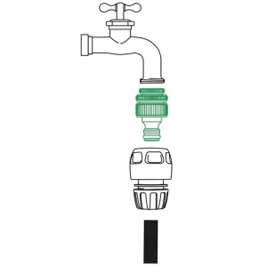Raccord Robinet adaptateur fileté 3 diamètres